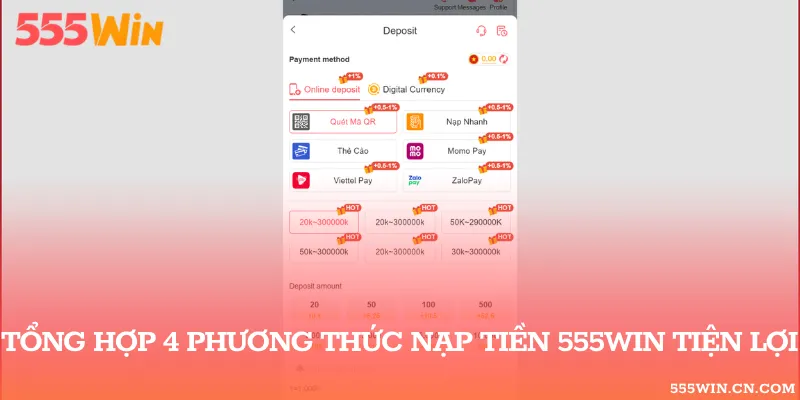 Chia sẻ hướng dẫn chi tiết cách nạp tiền đối với 4 phương thức